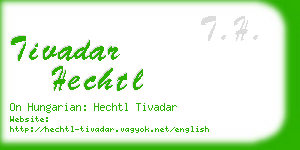 tivadar hechtl business card